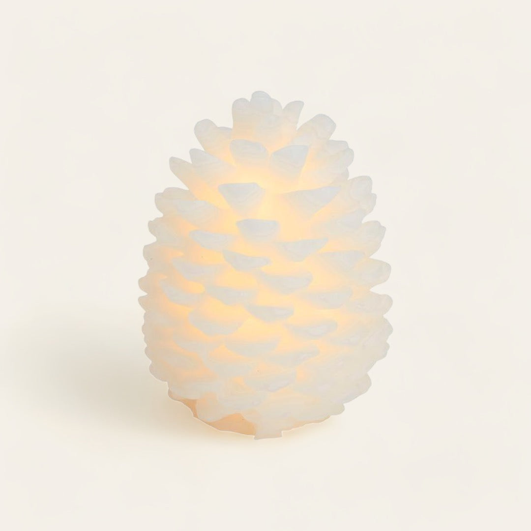 BOUGIE EN CIRE À LED - Pommes de pin set de 2