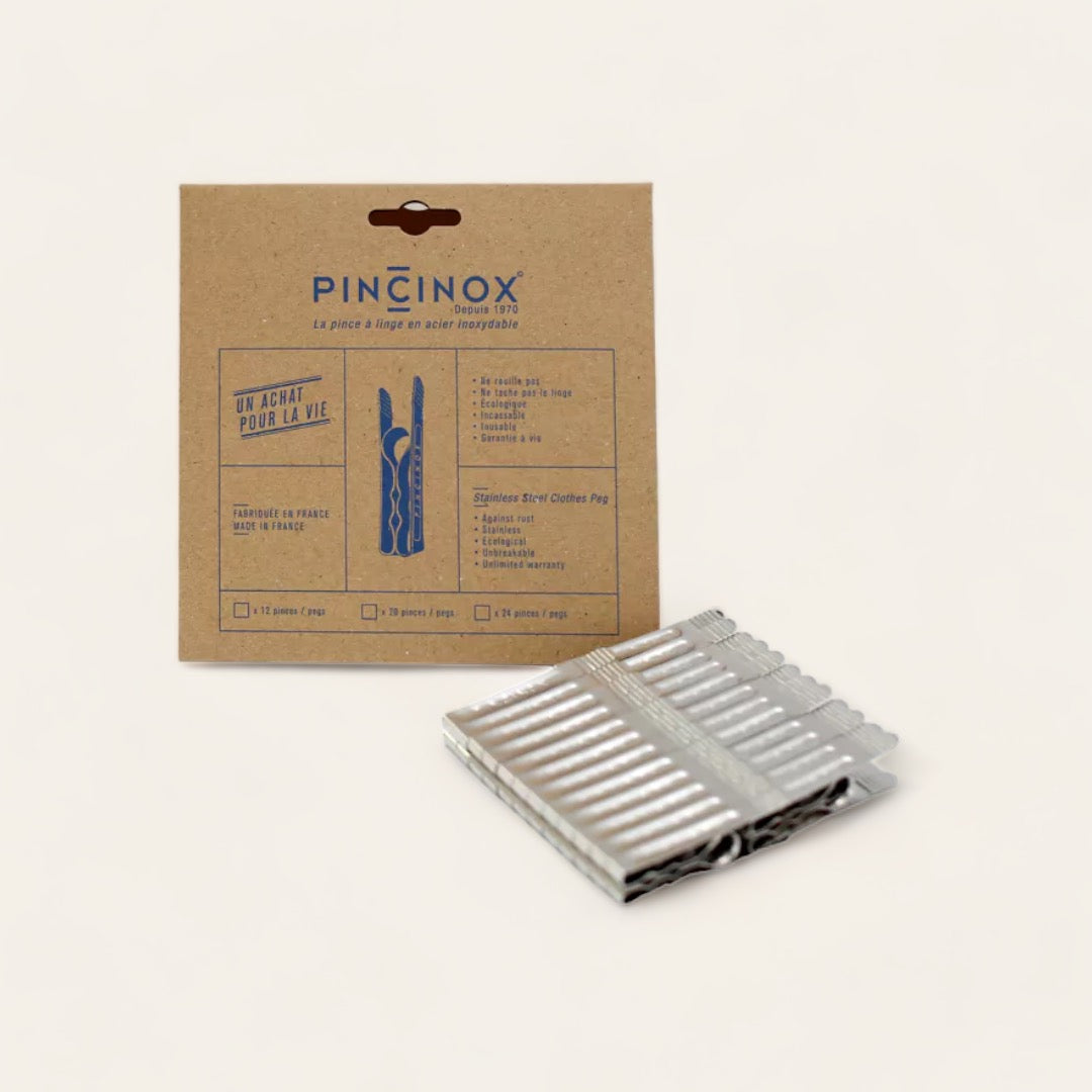 PINCINOX - Lot de 12 ou 20 pinces à linges