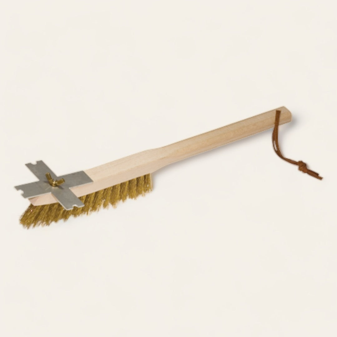BROSSE BARBECUE - Bois et laiton