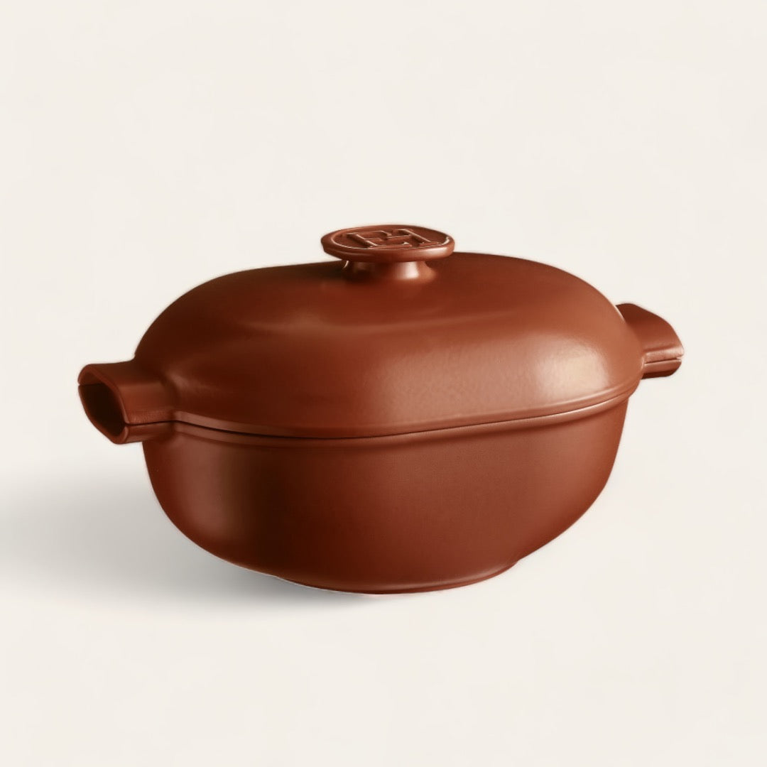 COCOTTE OVALE CÉRAMIQUE DELIGHT - Coloris Sienne