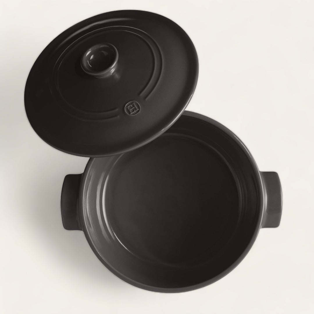 GRANDE COCOTTE RONDE CÉRAMIQUE - Coloris Fusain