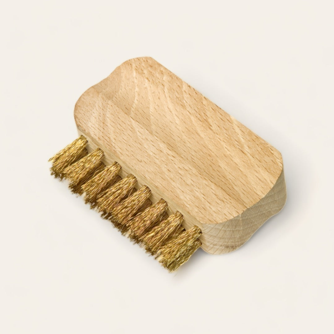 BROSSE À DAIM - Bois et laiton