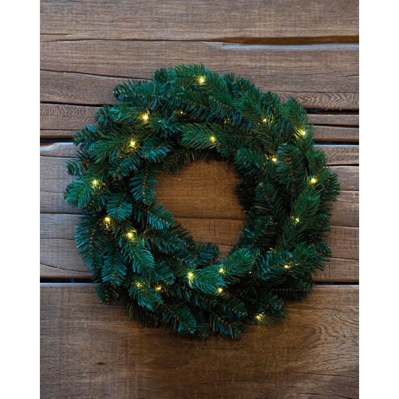 COURONNE DE NOËL LUMINEUSE - Sapin