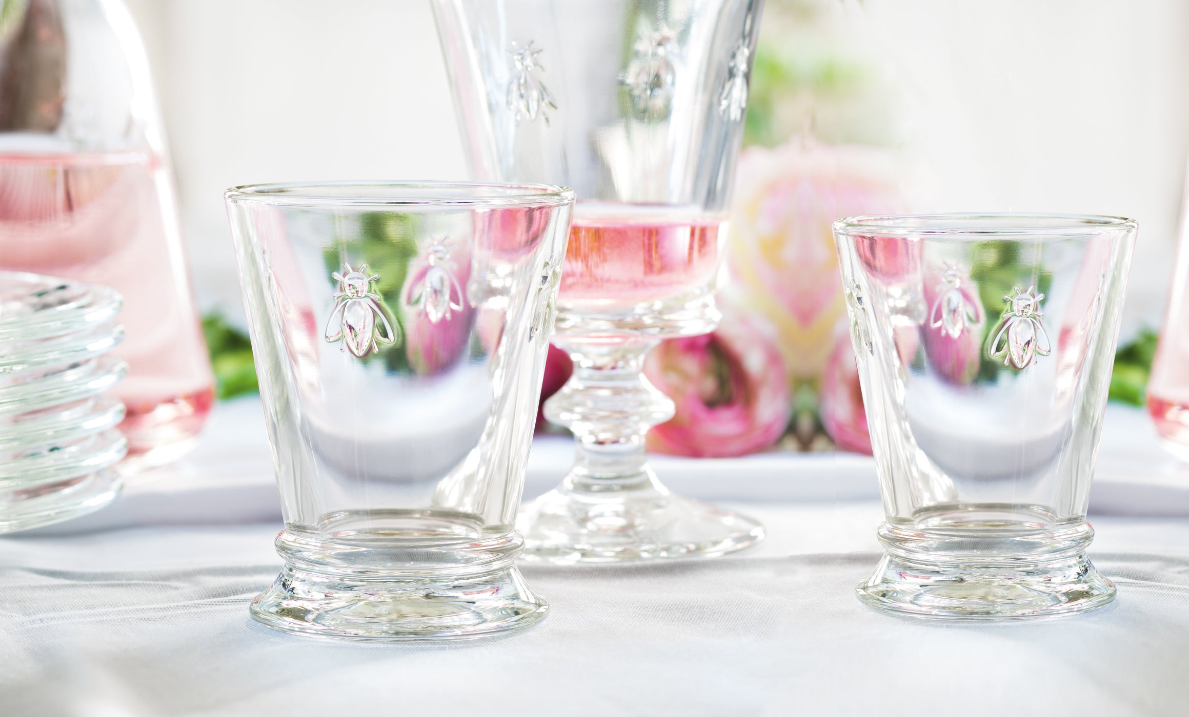 VERRE À PIED EN VERRE - Abeille