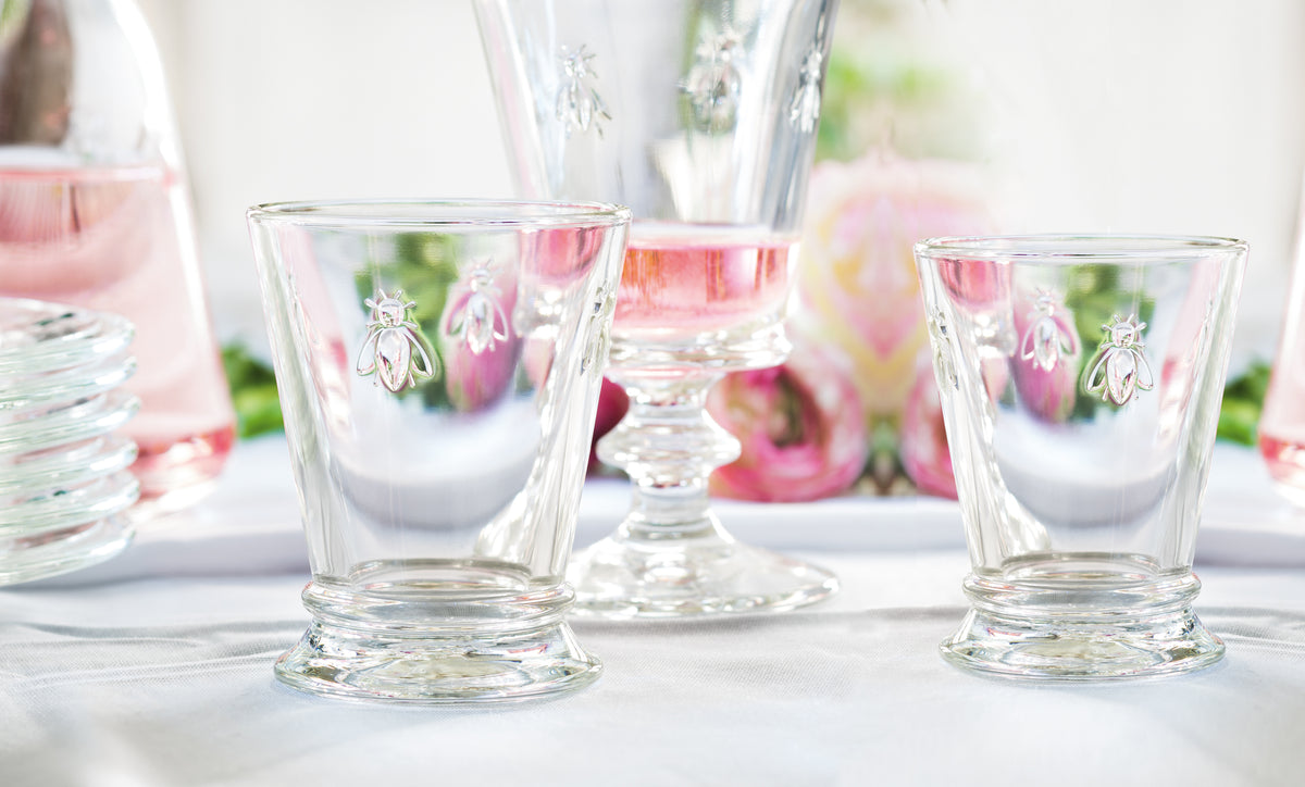 VERRE À PIED EN VERRE - Abeille | Aux Mille Couleurs