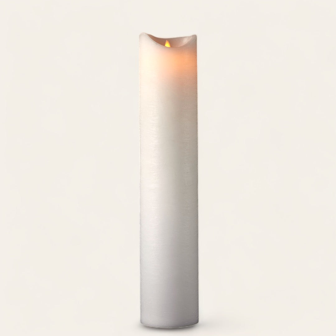 BOUGIE EN CIRE À LED - Très haute