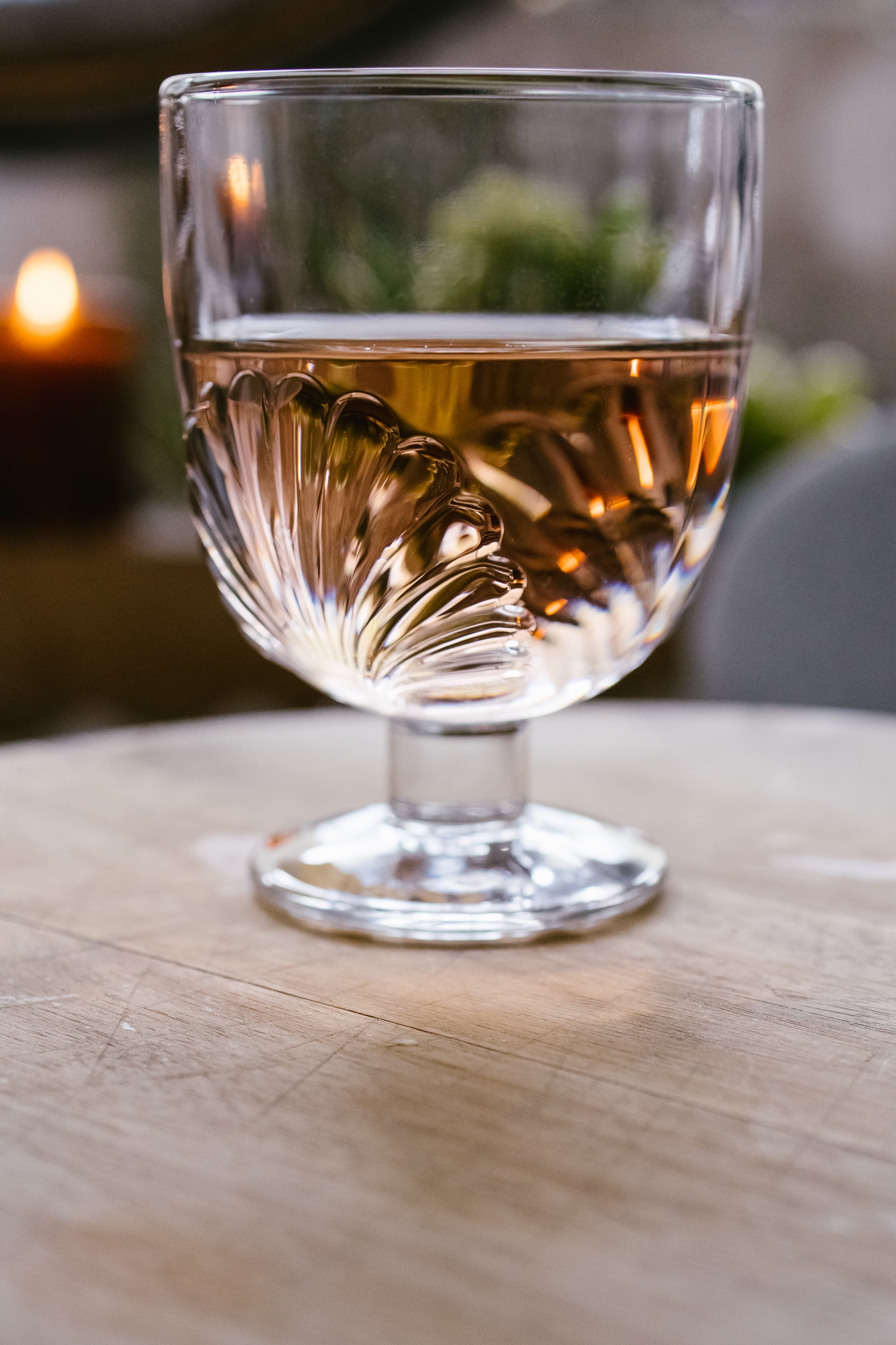 VERRE À PIED EN VERRE - Belle-Île