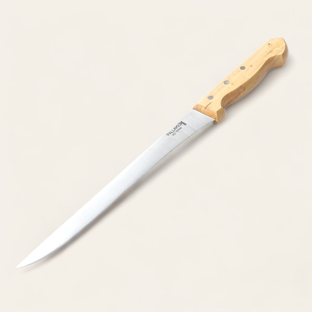 COUTEAU À JAMBON ET FILET - Buis et inox