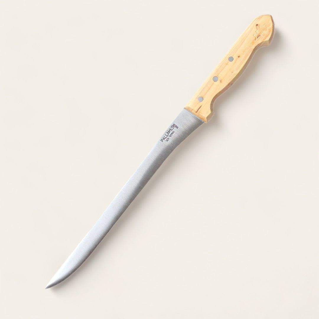 COUTEAU À JAMBON ET FILET - Buis et inox