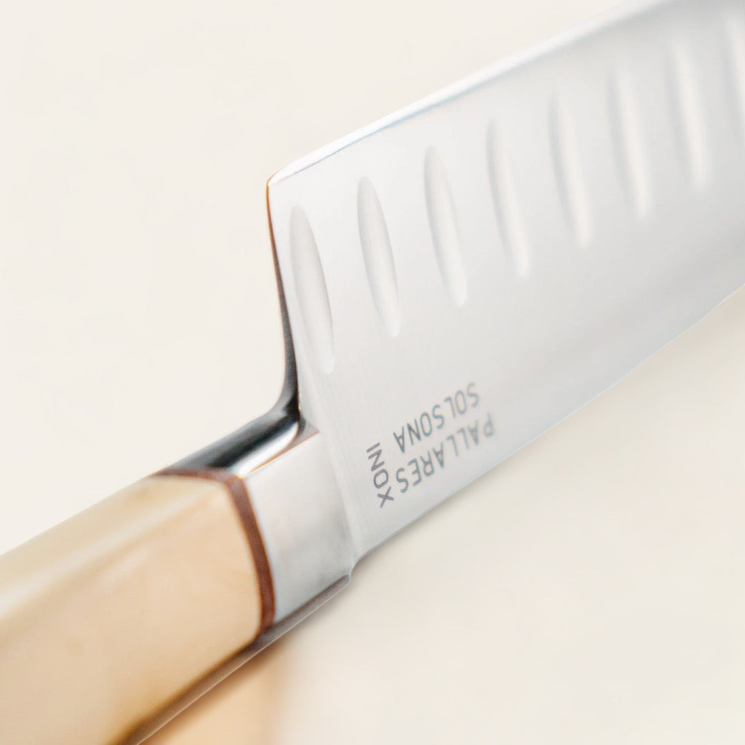 COUTEAU SANTOKU - Buis et inox