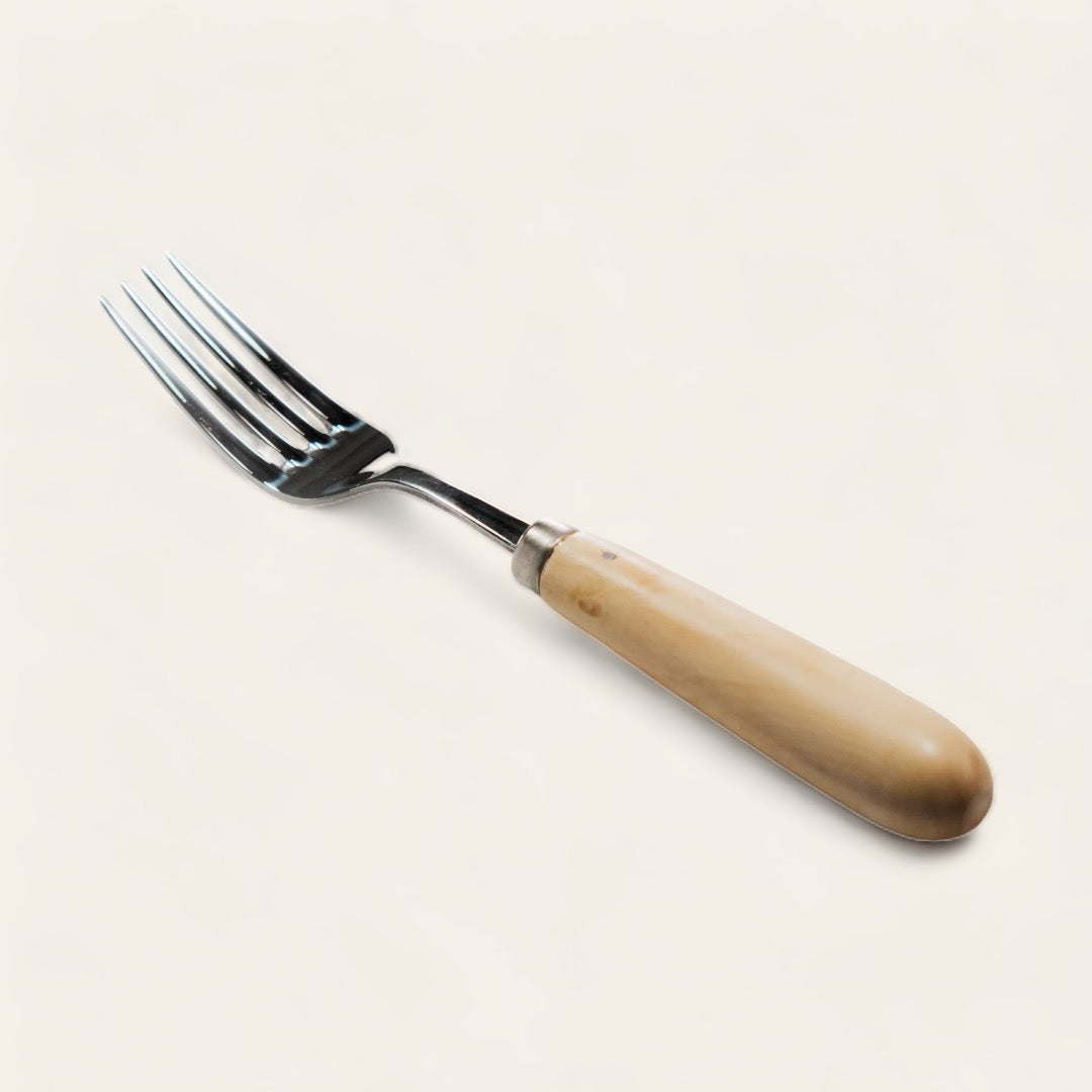 FOURCHETTE DE TABLE - Manche rond buis