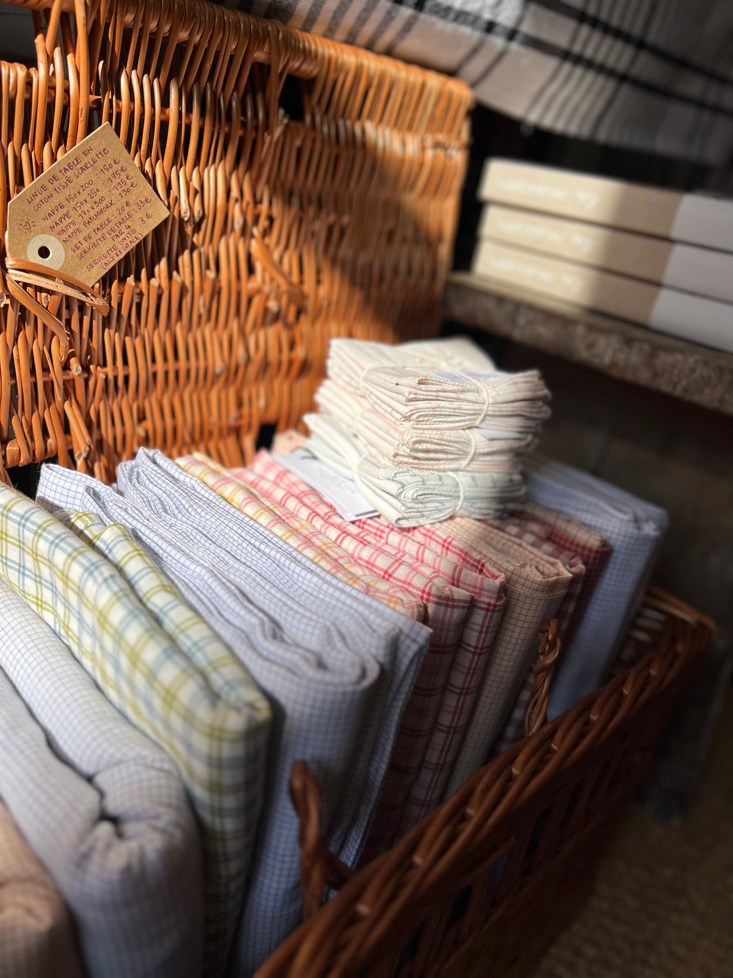 NAPPE EN KHADI DE COTON - Bise Sea salt