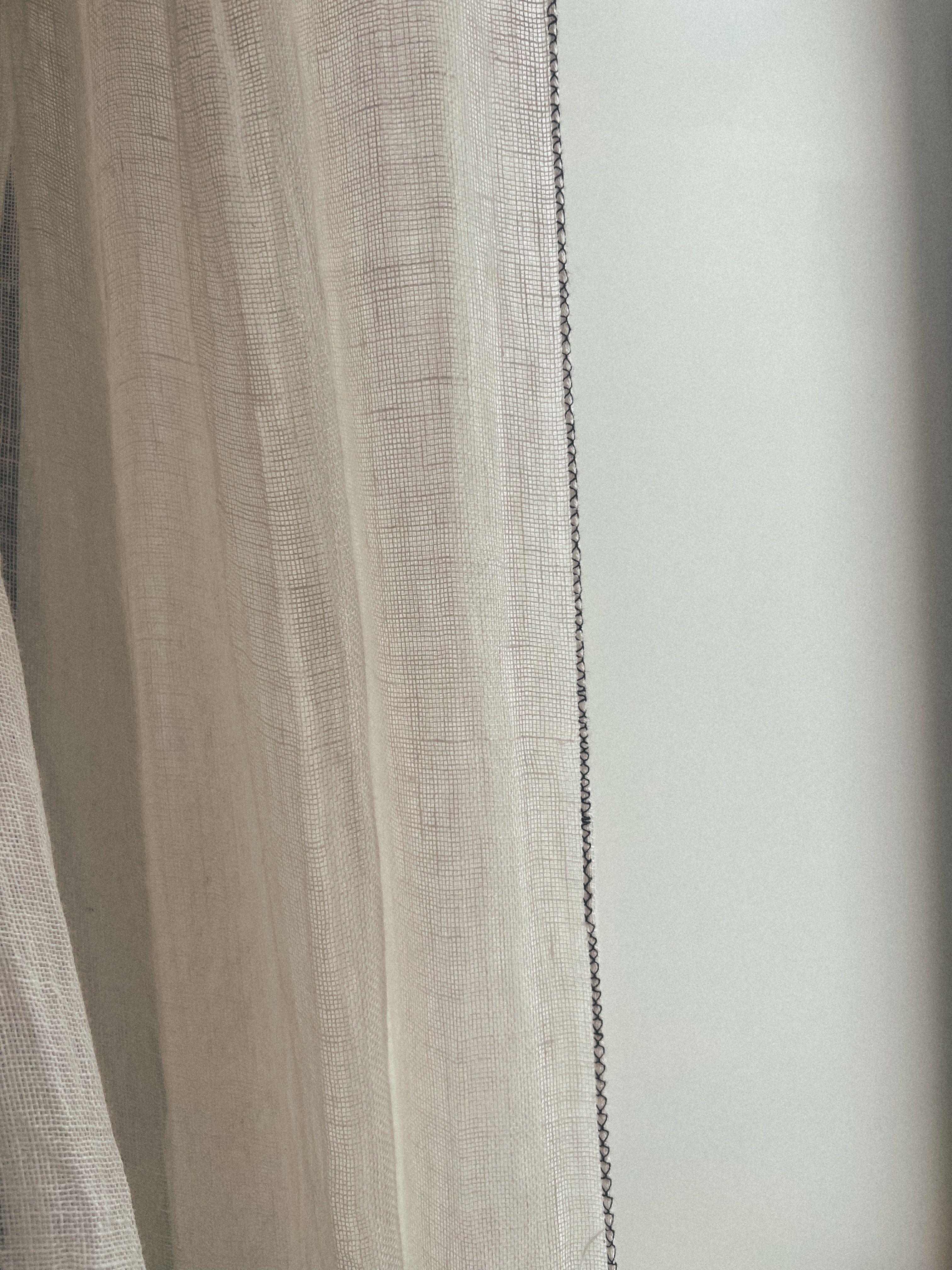 RIDEAU VOILE LIN FLORENCE - 300CM Blanc
