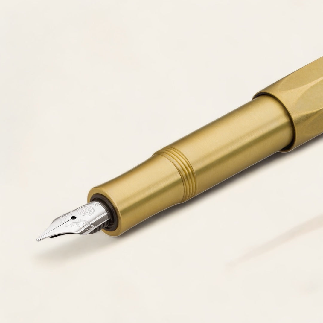 STYLO PLUME MÉTAL BRASS SPORT - Or