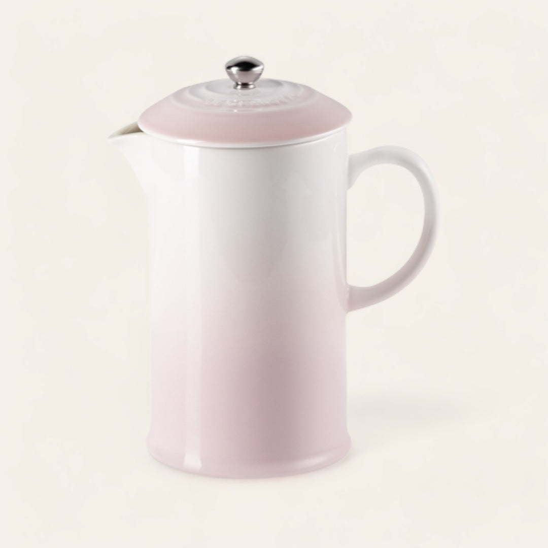 CAFETIÈRE À PISTON EN CÉRAMIQUE - Shell pink