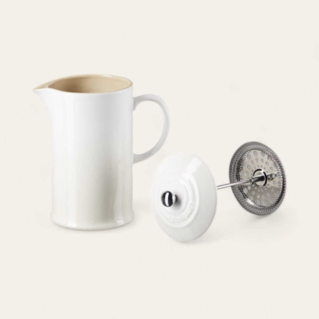 CAFETIÈRE À PISTON EN CÉRAMIQUE - Meringue