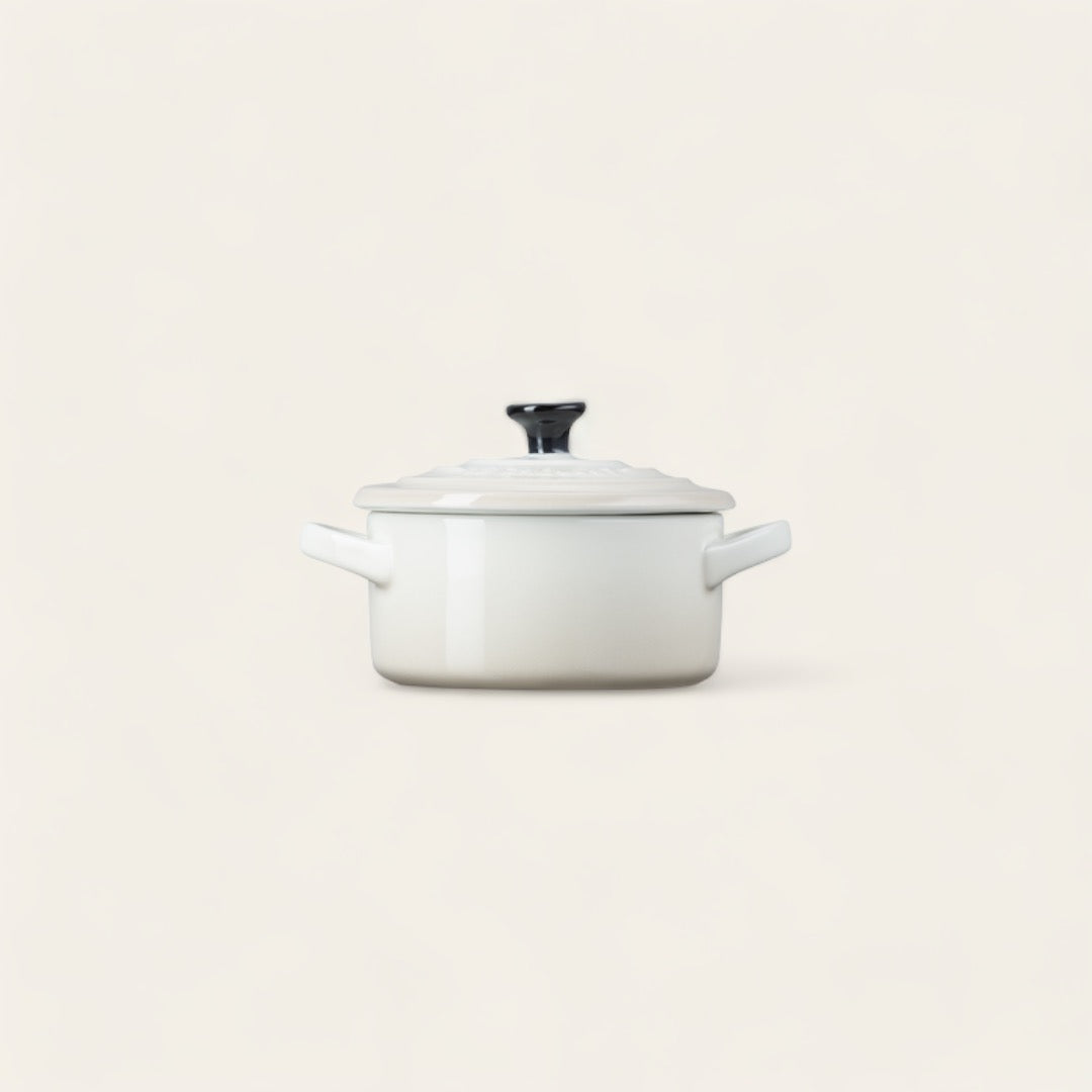 MINI COCOTTE RONDE CÉRAMIQUE - Meringue
