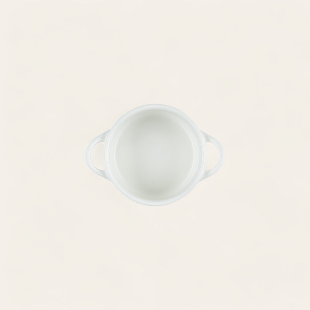 MINI COCOTTE RONDE CÉRAMIQUE - Meringue