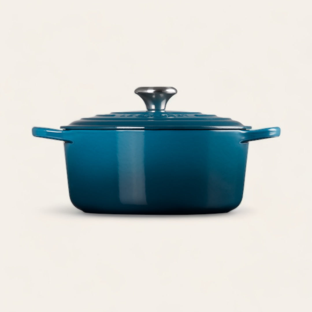 COCOTTE RONDE 24CM FONTE ÉMAILLÉE - Deep teal