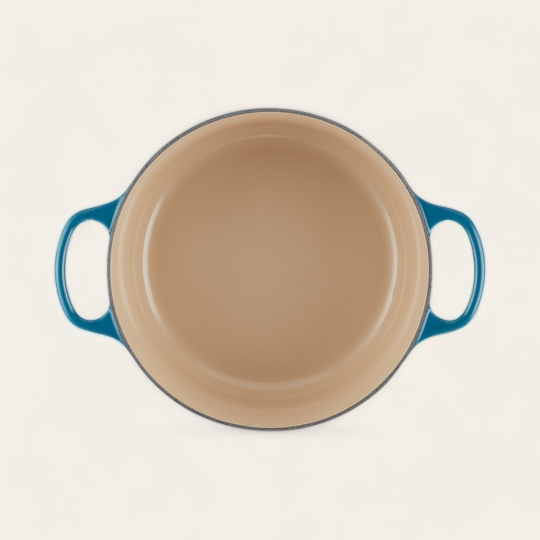 COCOTTE RONDE 24CM FONTE ÉMAILLÉE - Deep teal