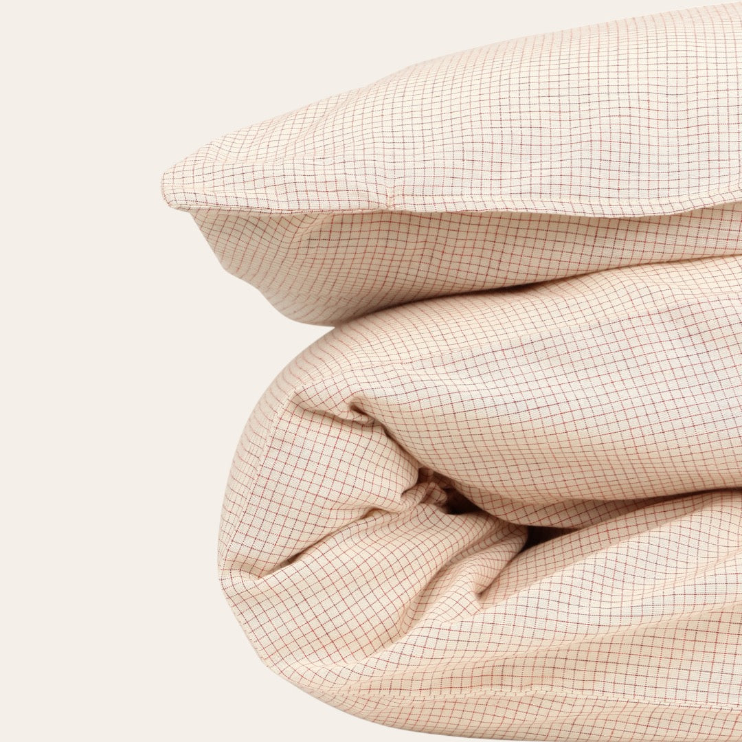 TAIE D'OREILLER EN KHADI DE COTON - Grace
