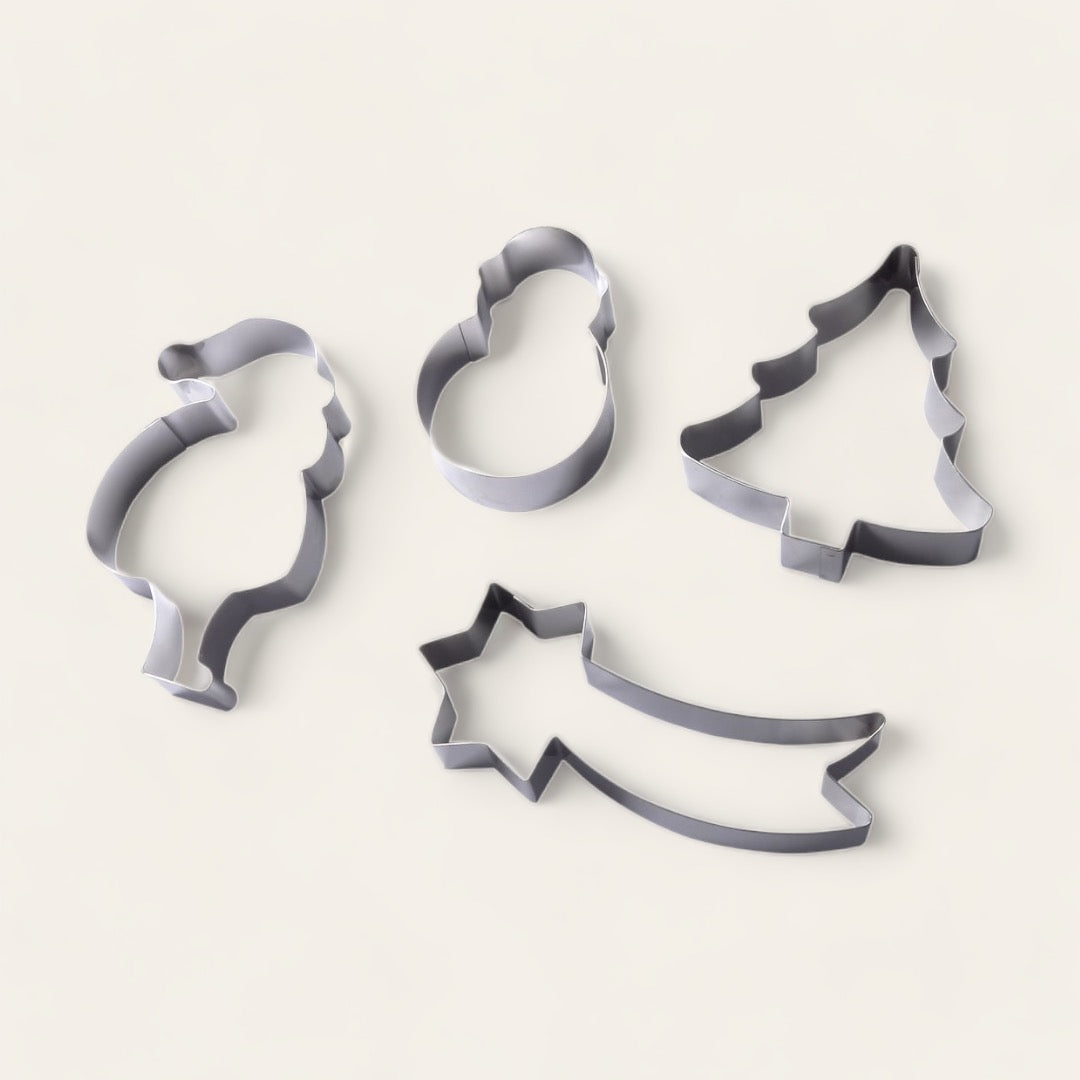 LOT DE 4 NONNETTES DE NOËL - Inox