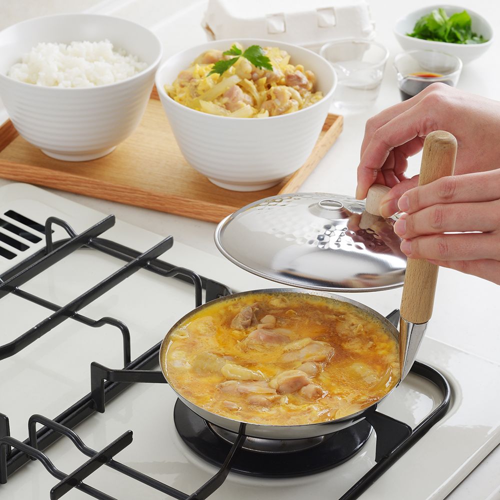 POÊLE JAPONAISE OYAKO NABE YUKIHIRA - Inox martelé