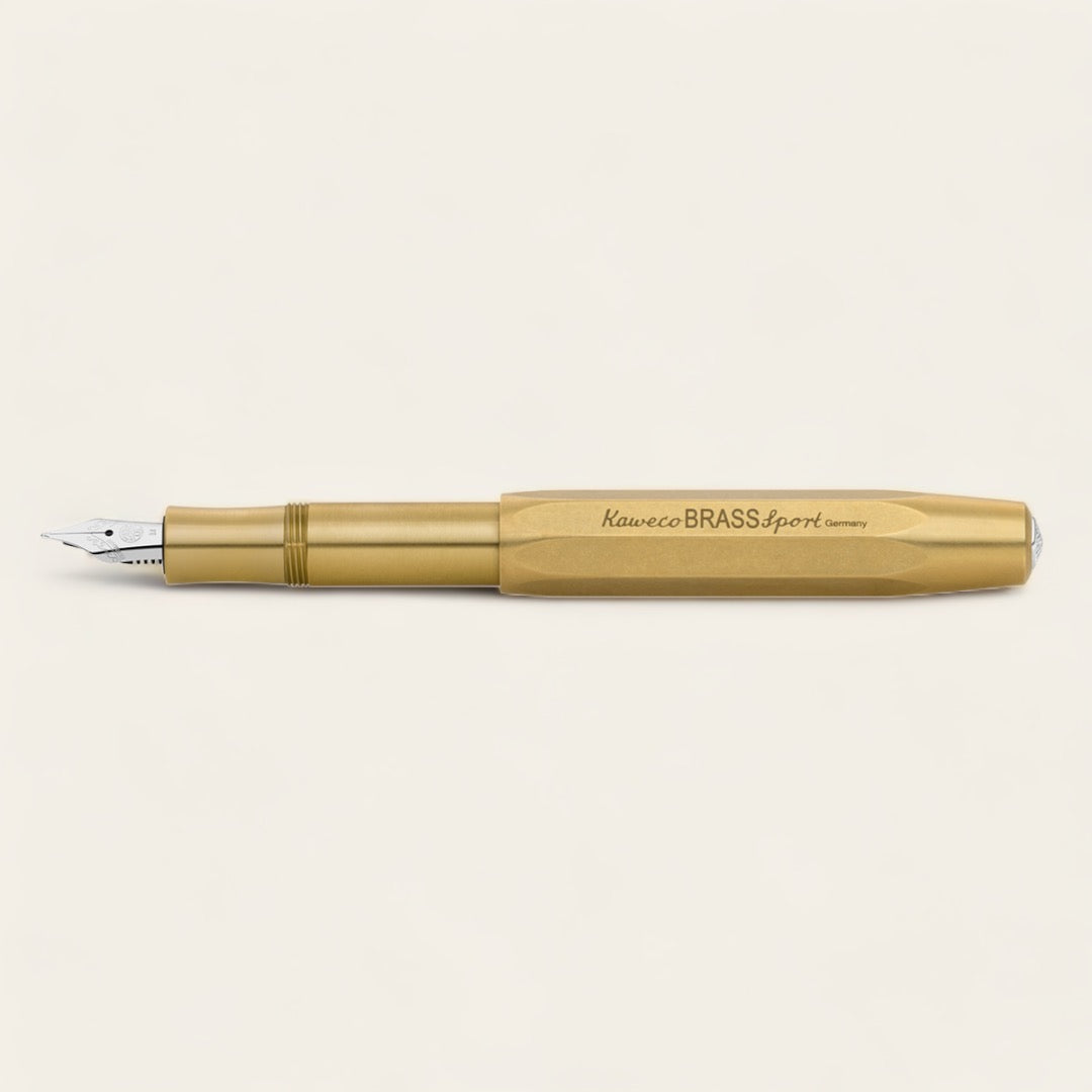 STYLO PLUME MÉTAL BRASS SPORT - Or