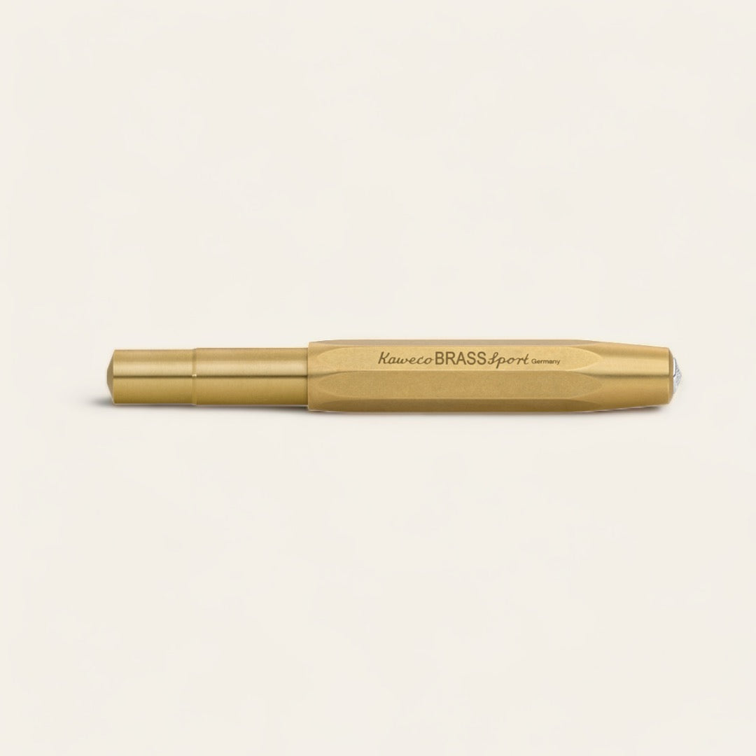 STYLO PLUME MÉTAL BRASS SPORT - Or