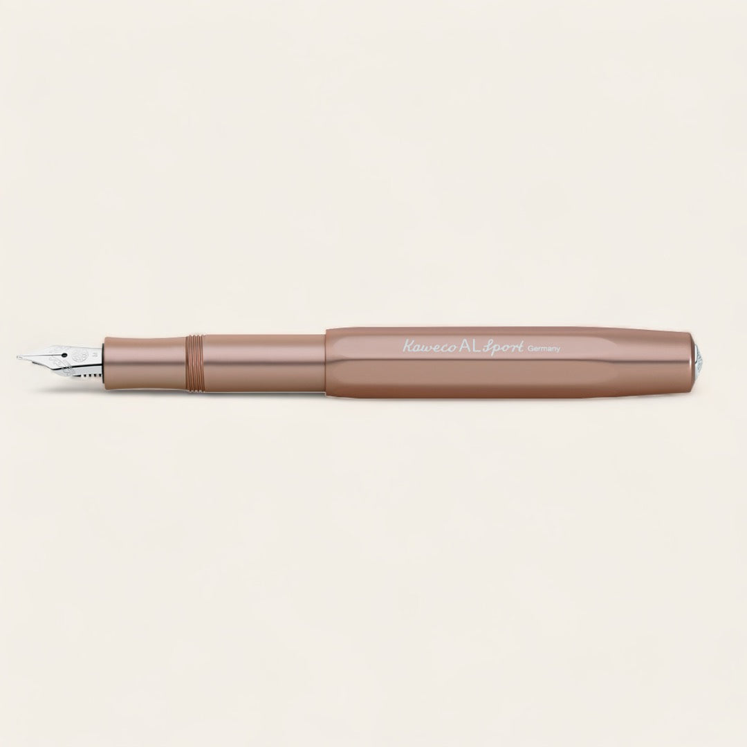 STYLO PLUME MÉTAL AL SPORT - Or rose