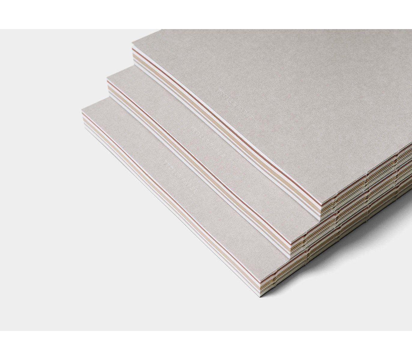 CARNET NUANCIER - Gris clair