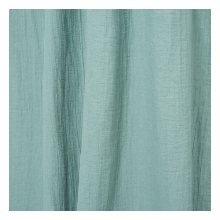 RIDEAU GAZE DE COTON - Céladon