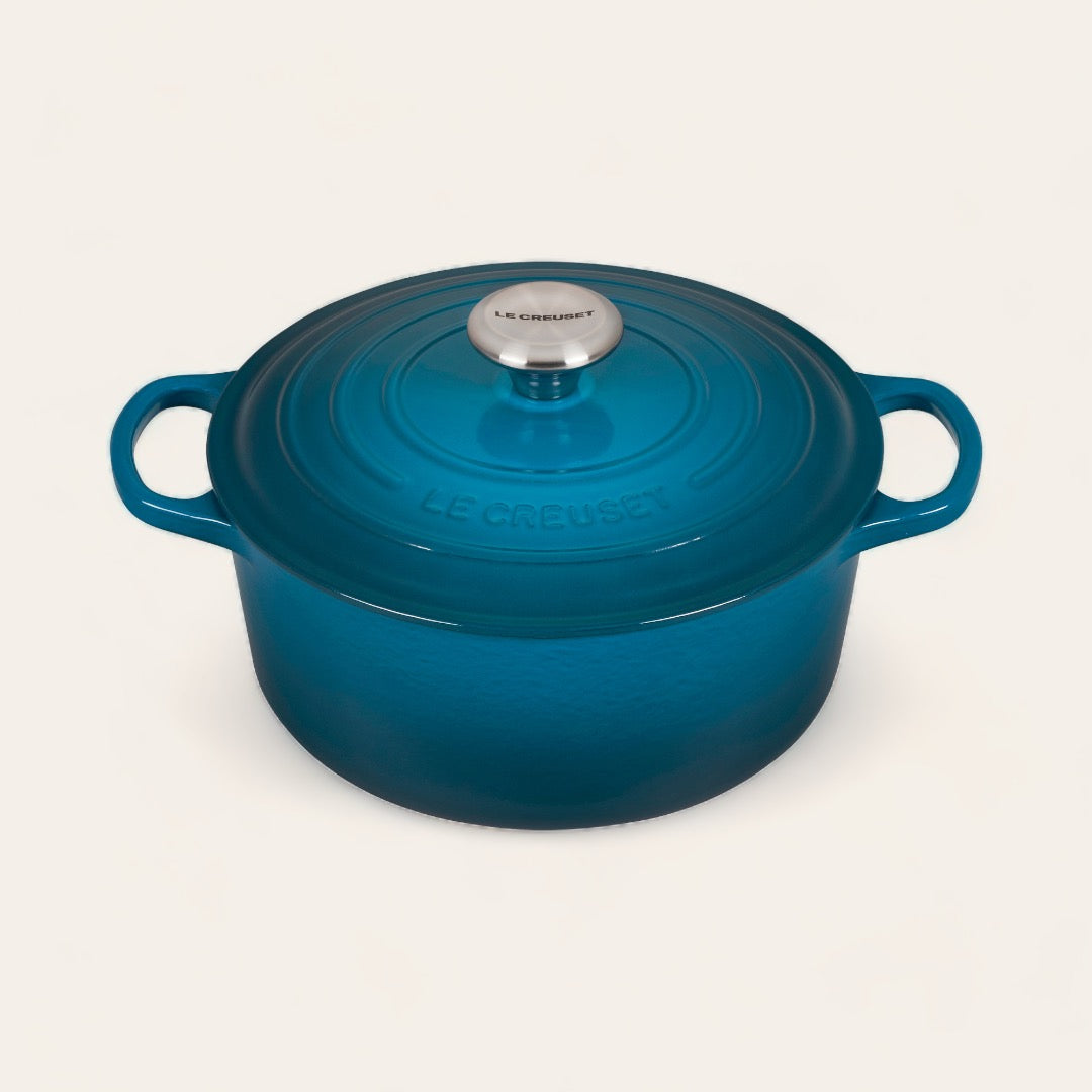 COCOTTE RONDE 24CM FONTE ÉMAILLÉE - Deep teal