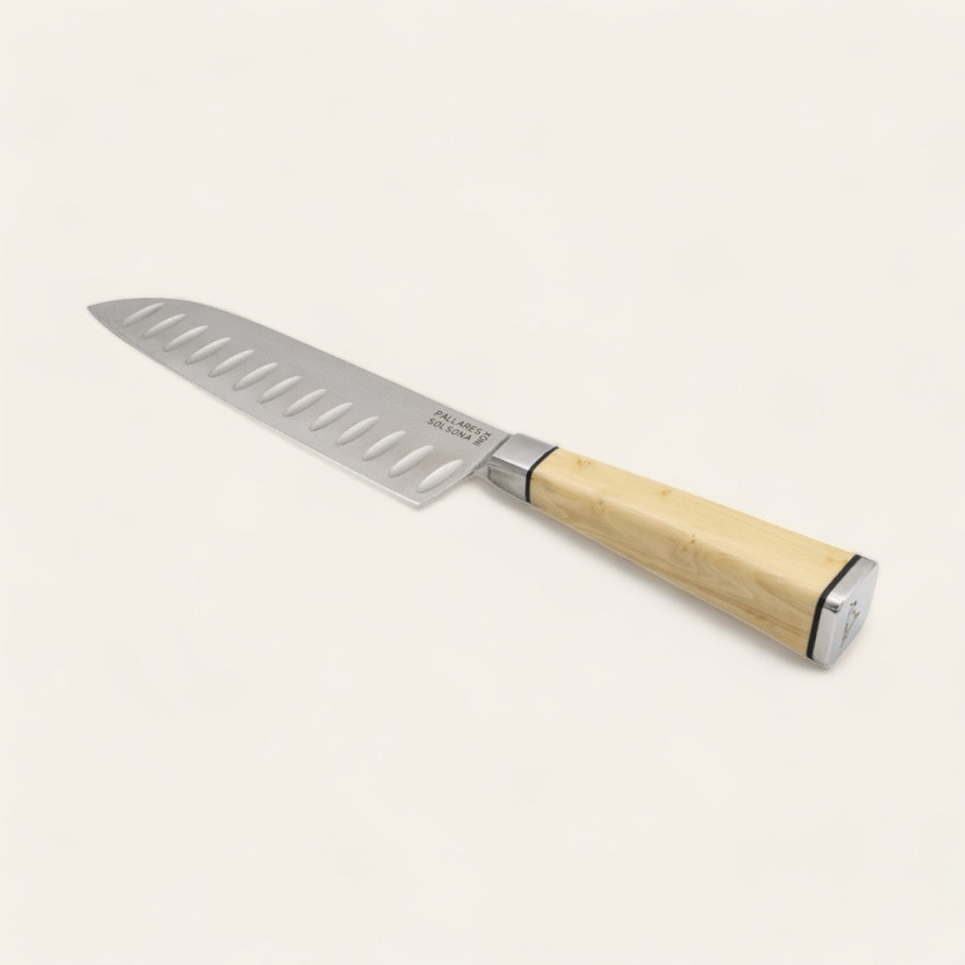 COUTEAU SANTOKU - Buis et inox