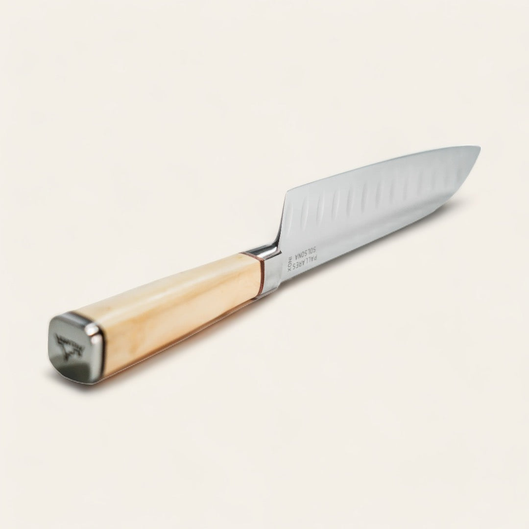 COUTEAU SANTOKU - Buis et inox