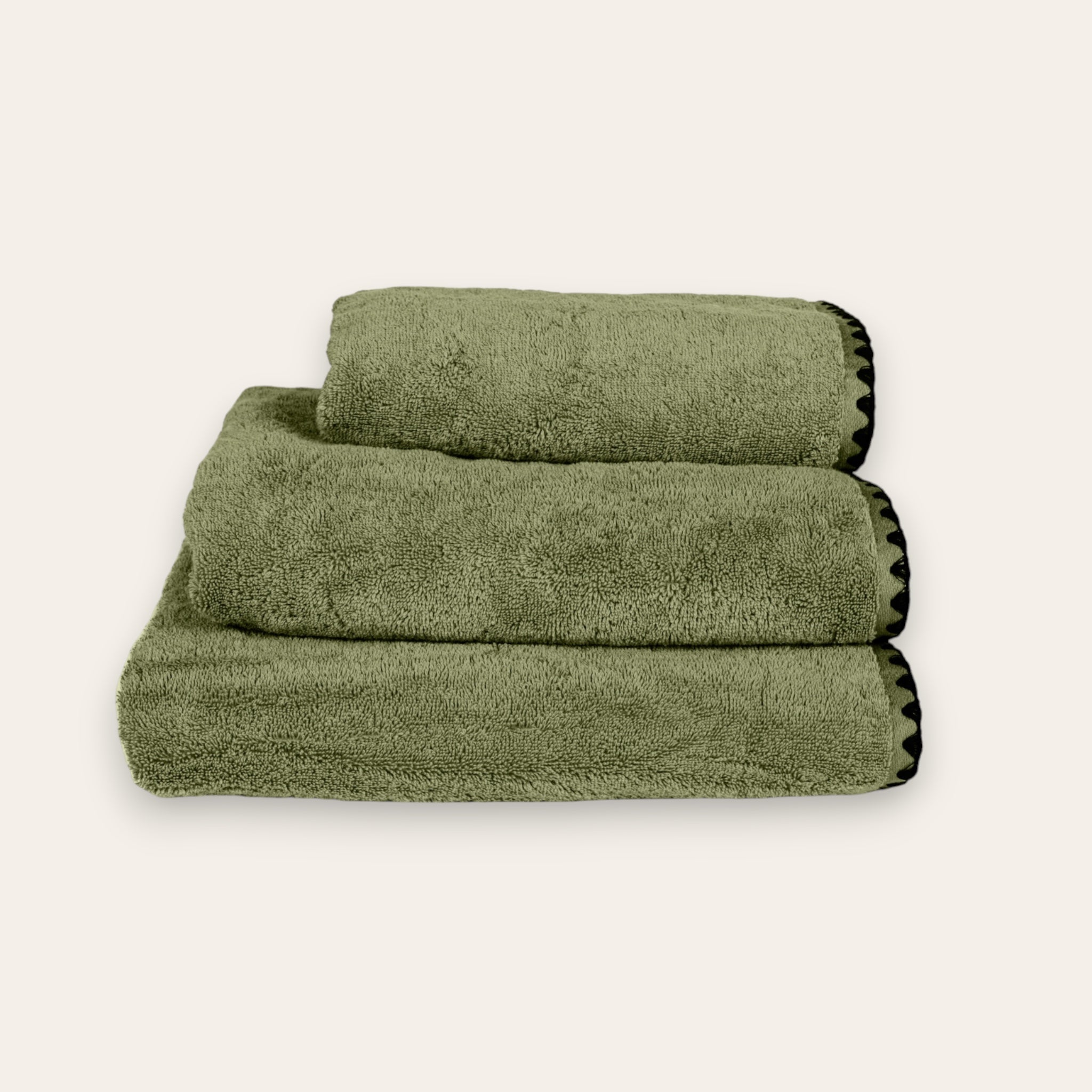 SERVIETTE DE BAIN ÉPONGE - Kaki