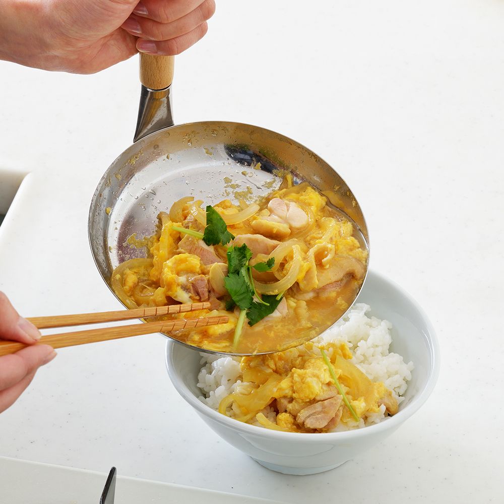 POÊLE JAPONAISE OYAKO NABE YUKIHIRA - Inox martelé