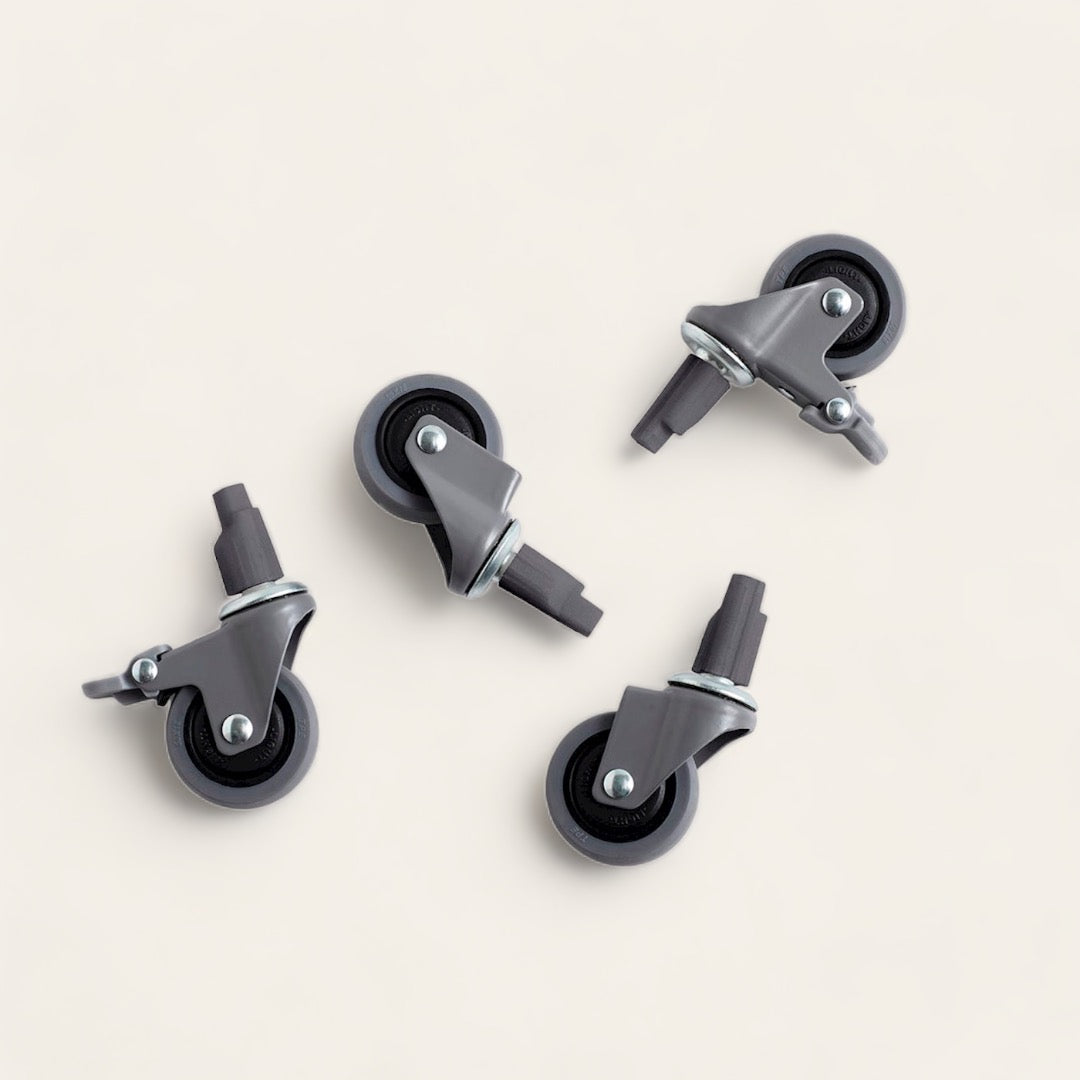 ROULETTES POUR CAISSE MOYENNE - Lot de 4