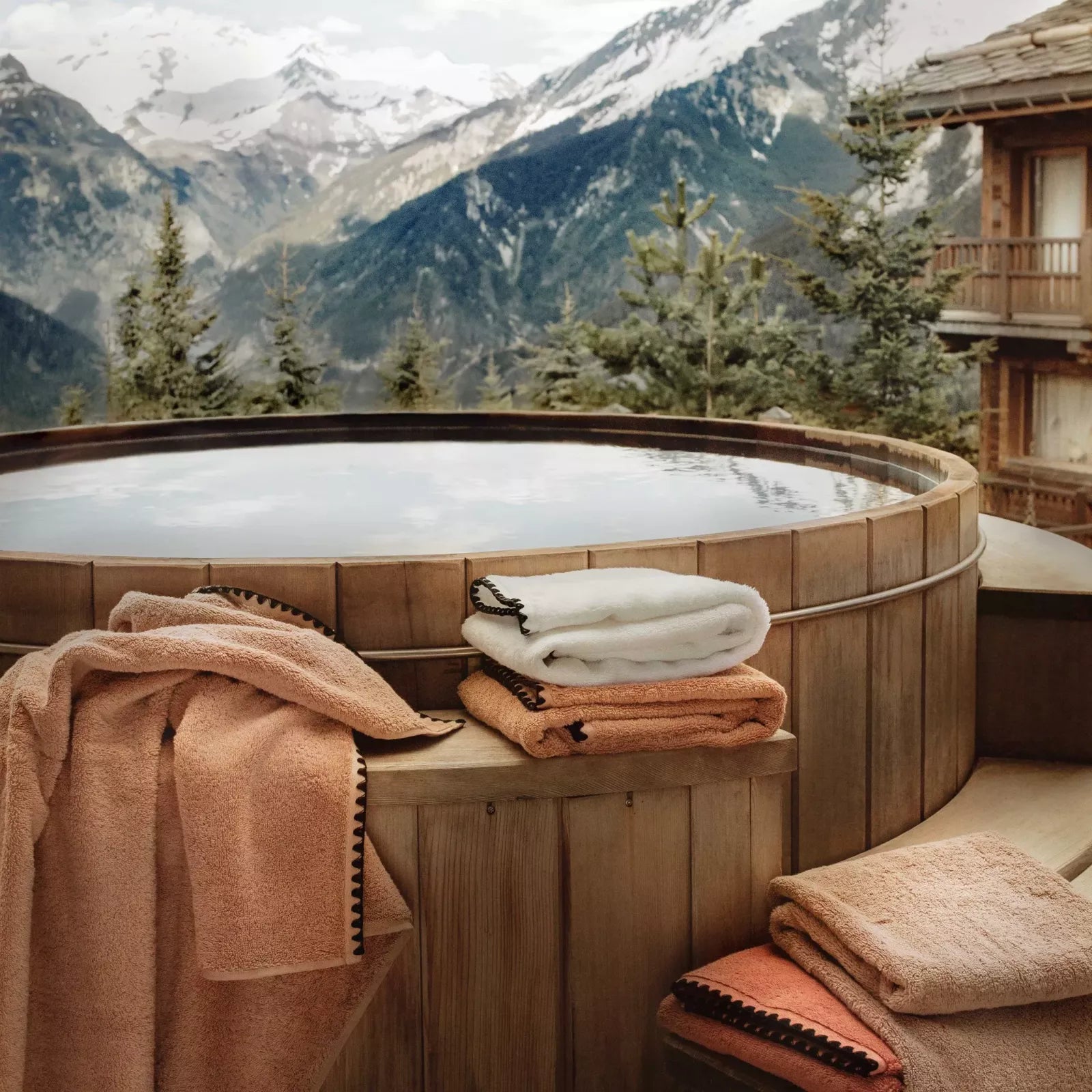 SERVIETTE DE BAIN ÉPONGE - Mocaccino