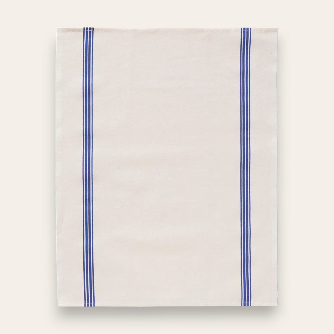 TORCHON PIANO - Blanc bleu
