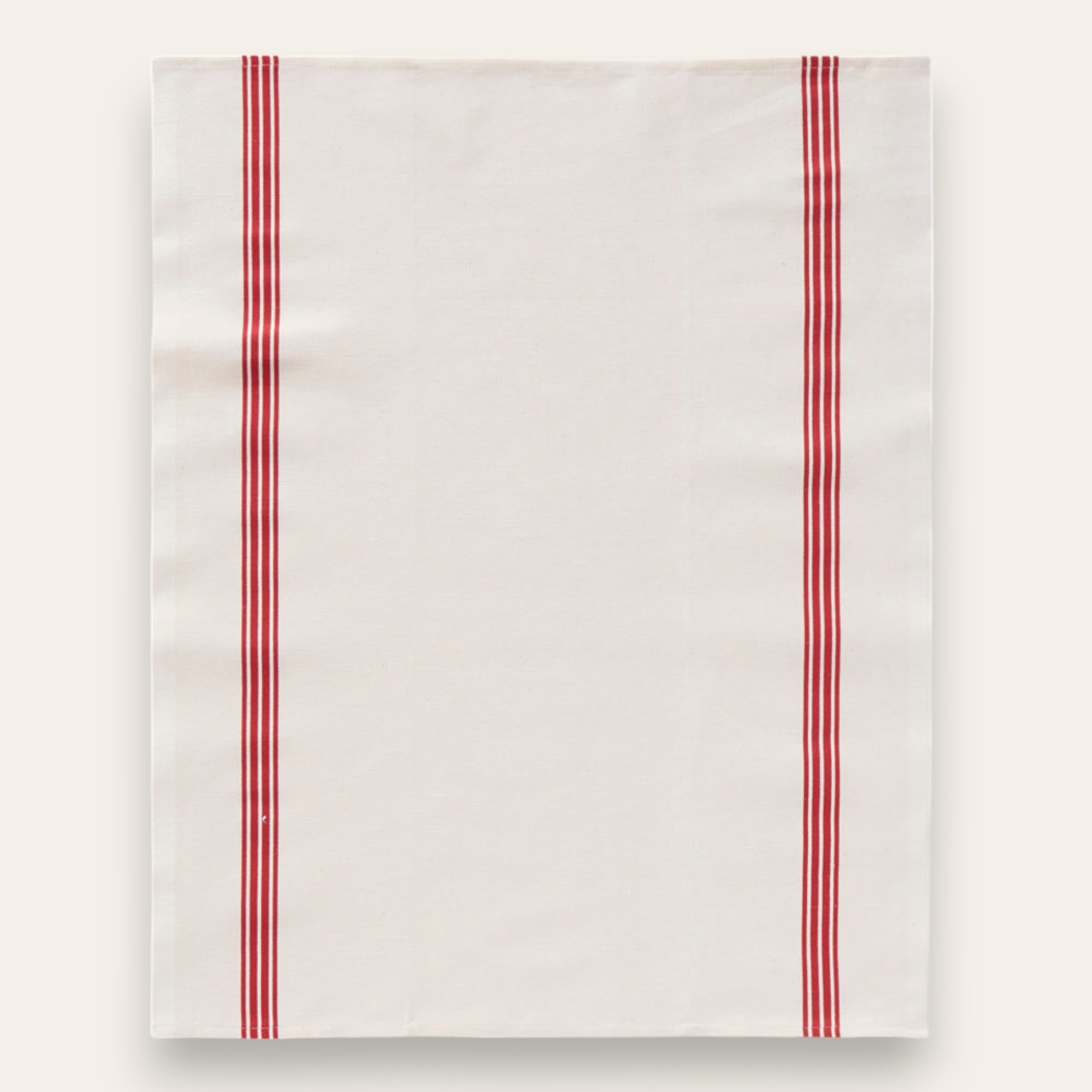 TORCHON PIANO - Blanc rouge