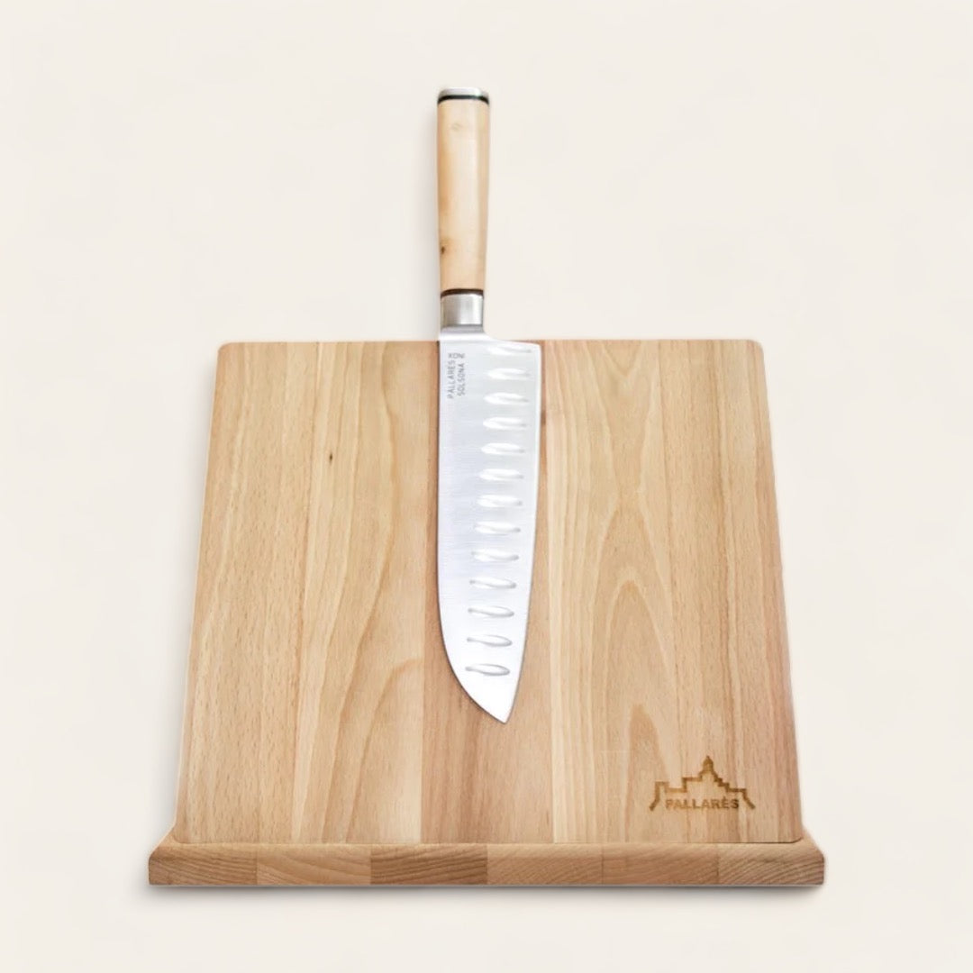 COUTEAU SANTOKU - Buis et inox