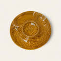 Set De 4 Assiettes à Dessert En Grès Roses & Tulipes - Couleur Ocre, Diamètre 20cm, Passe Lave-vaisselle Et Micro-ondes - 5